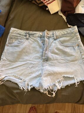 wild fable Light Blue Distressed Denim Shorts